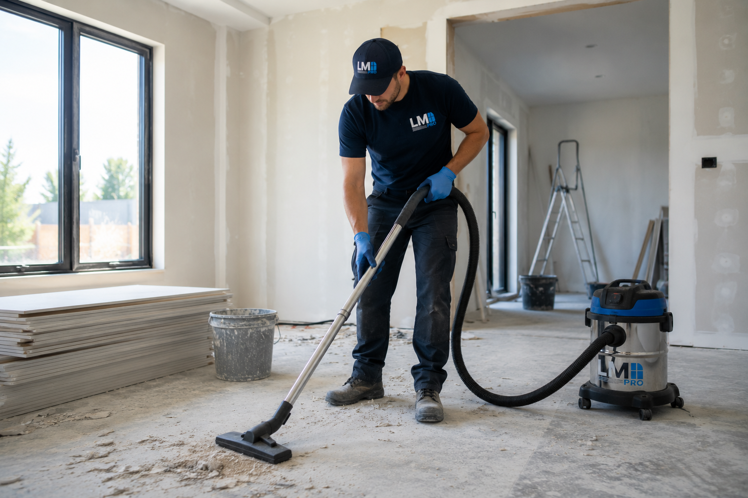 Nettoyage après construction